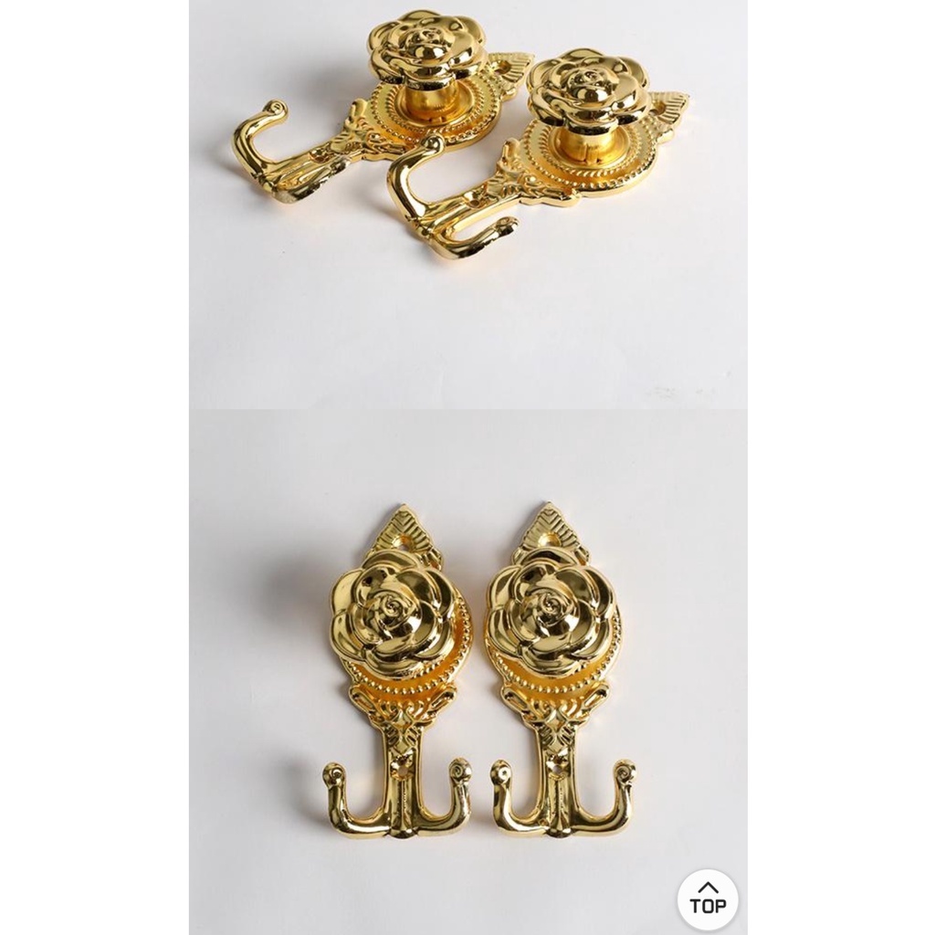Hook Gorden / cantolan tali Gorden model Mawar / pengait tali gorden desain mewah dan cantik