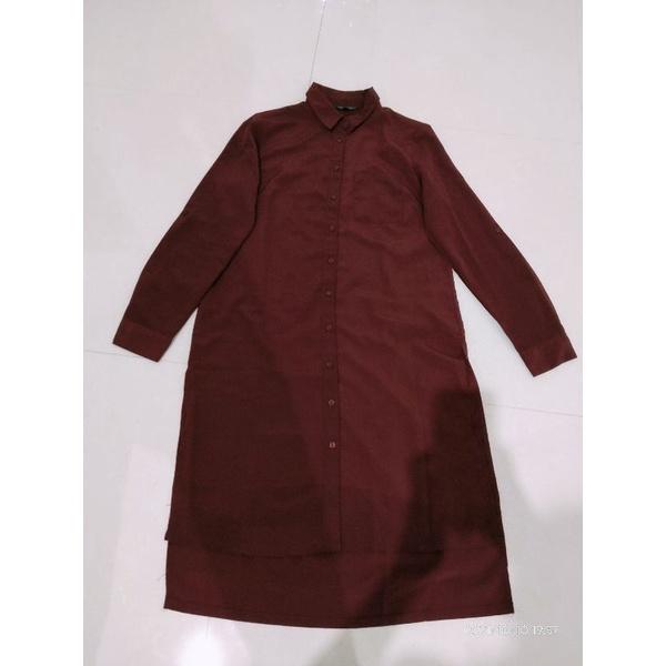 Preloved Tunik The Executive, Zoya, iMaroon