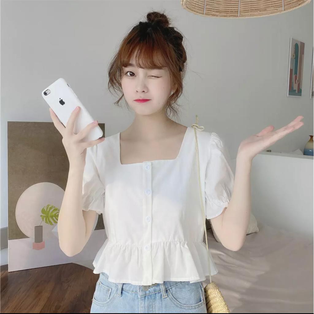 BDG_STYLE (COD) CROP VERA/ATASAN WANITA TERBARU/PAKAIAN WANITA