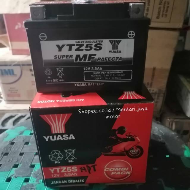 AKI KERING YUASA UNTUK MOTOR MIO J MIO M3 MIO Z FINO VIXION X-RiDe