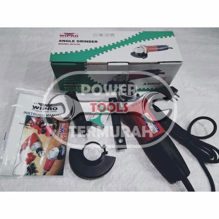 OBRAL MESIN GURINDA 4" MURAH WIPRO GERINDA 4"TANGAN WIPRO W 3436 W3436