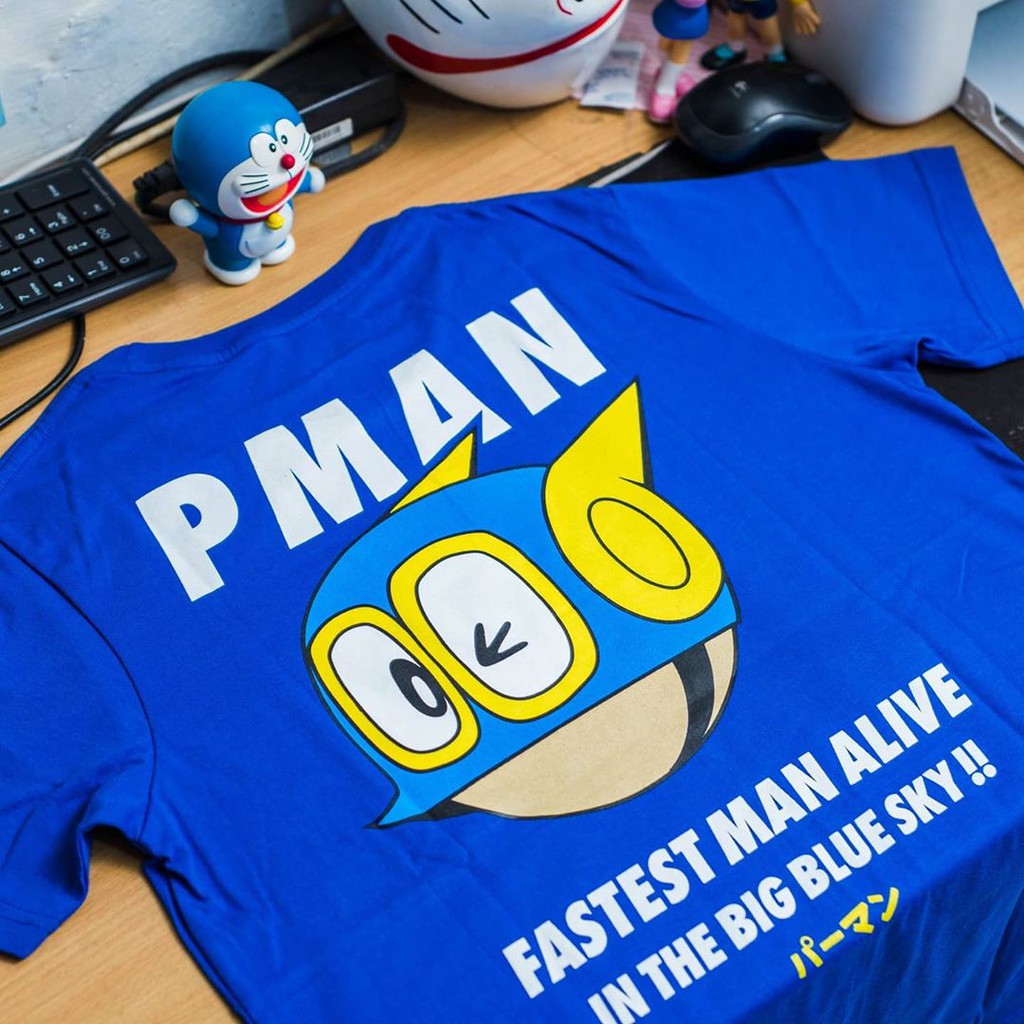 ENIGMA Pman Japan Kaos Oblong Kartun 90an