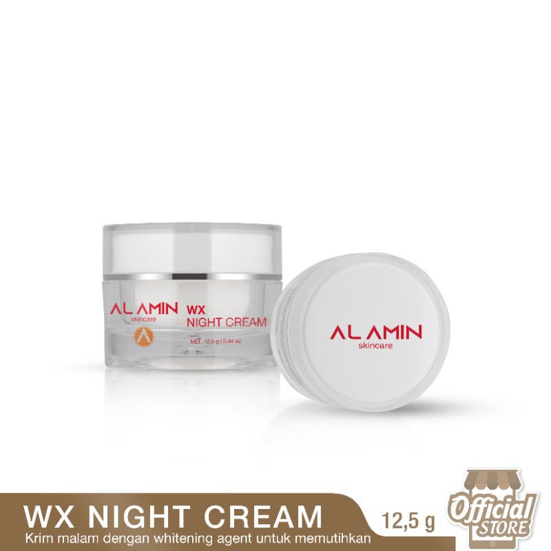 Alamin Wx Night Cream  | Krim Malam Brightening/Whitening/Glowing Skin |