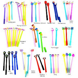 

Pulpen tinta gel karet alat tulis ballpoint Obral