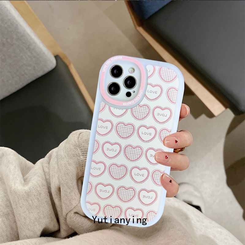 Soft Case Tpu Motif Hati Bunga Tahan Banting Untuk iPhone 11 7 8 6 6s plus 12 13 pro max XS X XR XSMax SE 2020