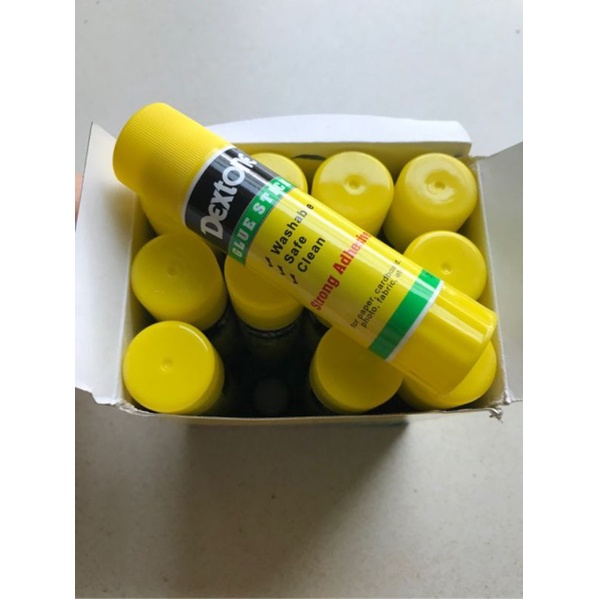 Lem Kertas Dextone Glue Stick 15gr Washable Safe Clean Aman Untuk Anak