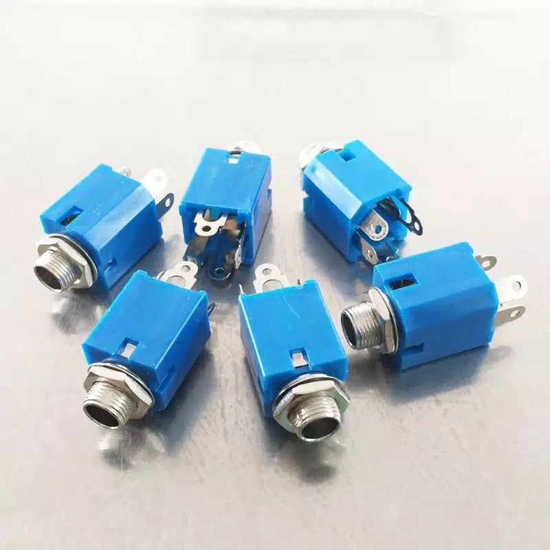 Soket AKAI Biru / Soket MIC SOCKET AKAI