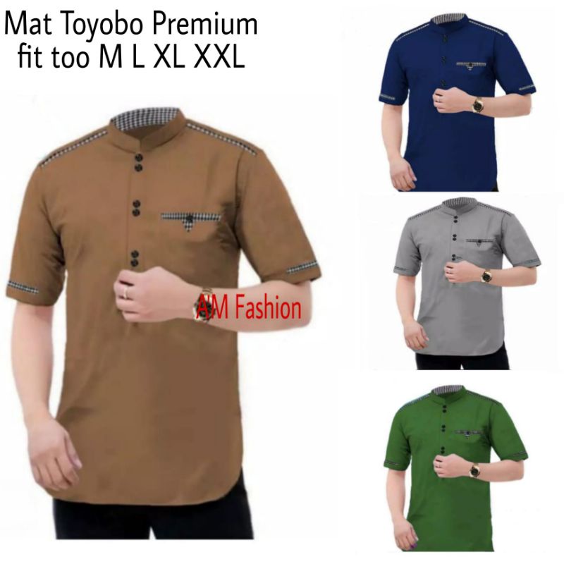 KOKO KURTA KOKO LENGAN PENDEK KEMEJA PENDEK PREMIUM