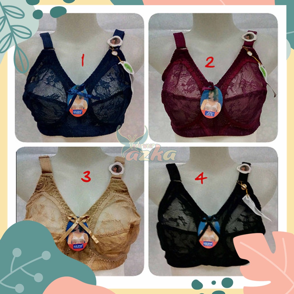 BH/Bra Merek Guini 408|CUP B|Pakaian Dalam Wanita Dewasa|Jumbo|Model Sister