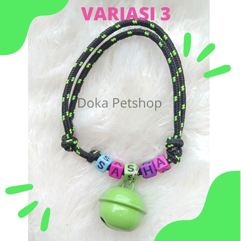 Kalung Kucing Prusik Lonceng UFO 22 mm