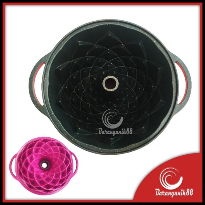 Loyang Kue Spiral Marmer Anti Lengket 24 Cm Cetakan Kue Windspout