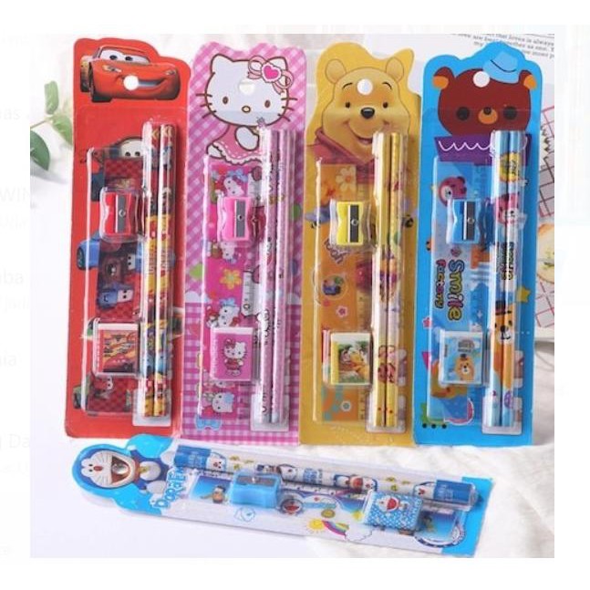 

[ 5IN1 ] SET ALAT TULIS ANAK ISI 5 / MINI STATIONERY 5IN1 / PERALATAN winsh09 Kualitas Baik