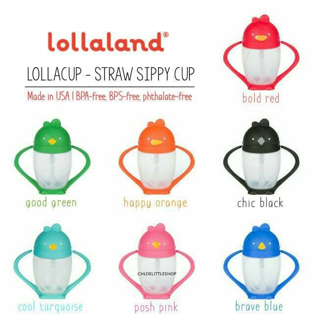 New Lollaland - Lollacup 296Ml Straw Cup Bayi - Blue