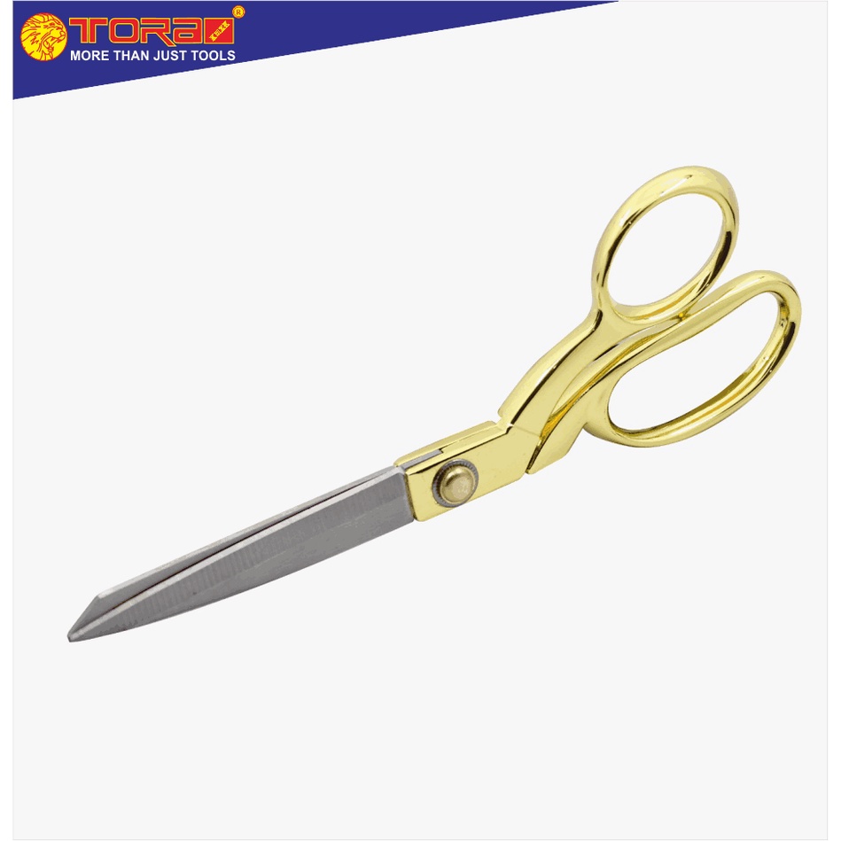 

TORA Gunting Kain - Bahan Gold - Stainless Steel Tailor Scissor