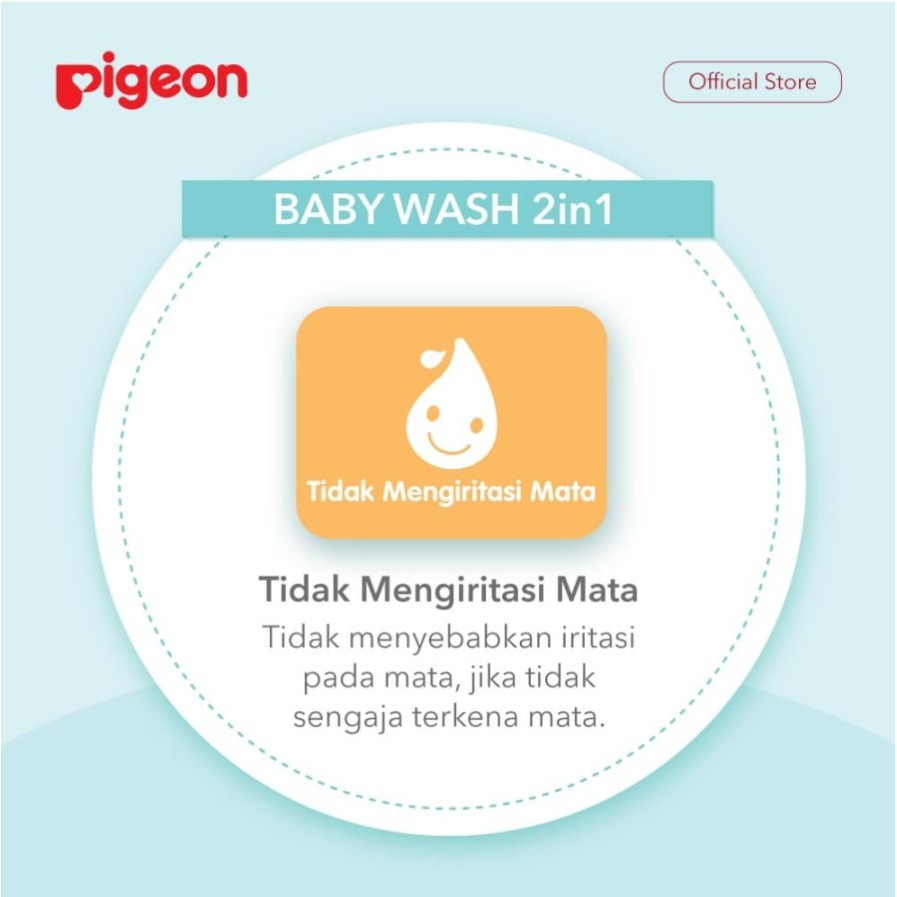 PIGEON Baby Wash 2 in 1 Chamomile 600ml REFILL Shampoo Sabun Bayi