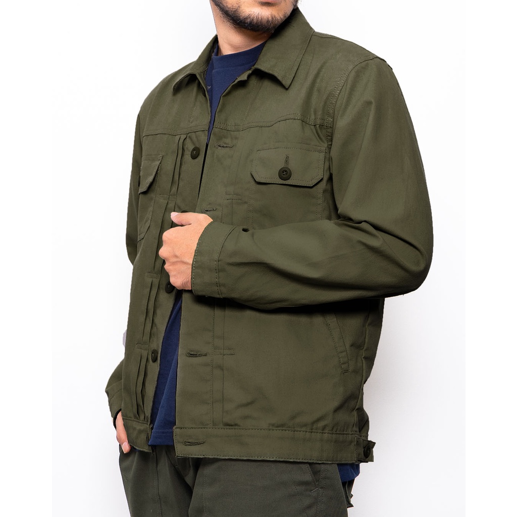 Sonnig Canvas Jacket - Olive Green