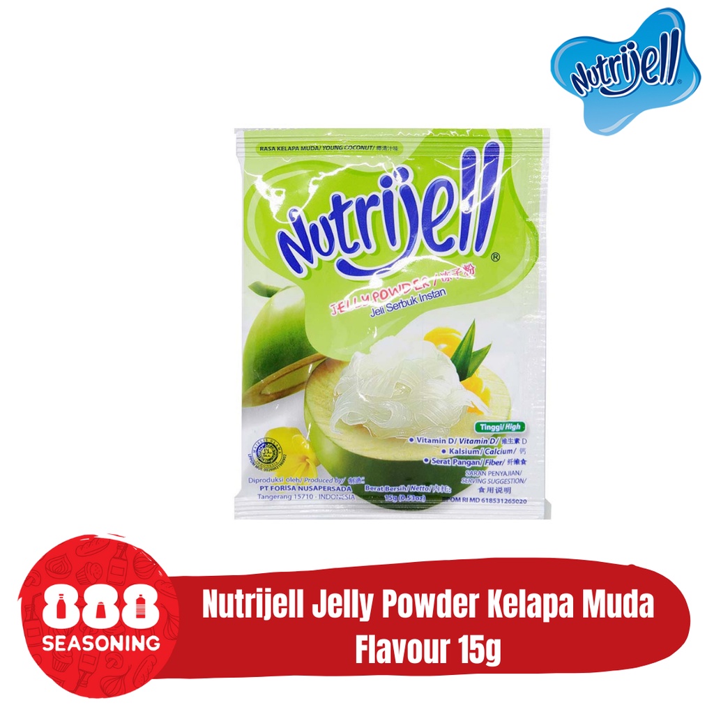 

NUTRIJELL REGULER YOUNG COCONUT/ KELAPA MUDA FLAVOUR JELLY POWDER 15g