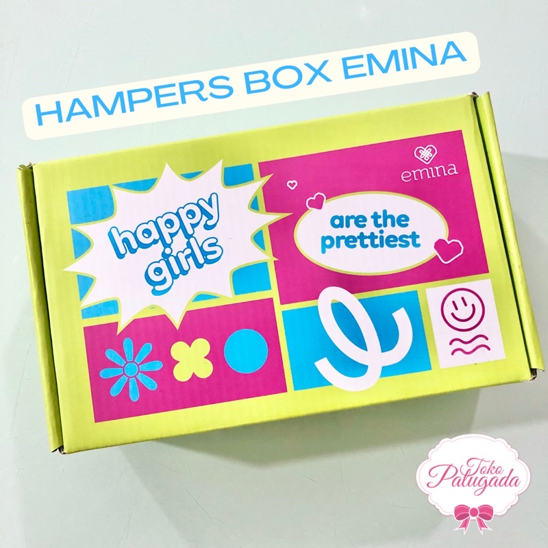 Hampers Box Emina -  Box Kosong Untuk Kemasan Kado -  Bungkus Kado