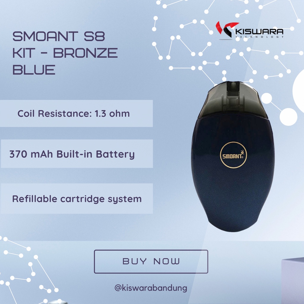 Smoant S8 Kit - BRONZE BLUE [Authentic] KiswaraBandung