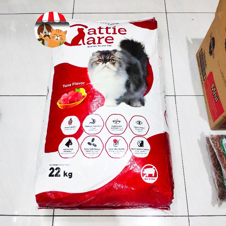 Cattie Care Tuna Adult 22Kg - Makanan Kucing - Cat Food - KHUSUS GOJEK/GRAB/SHOPEE INSTANT