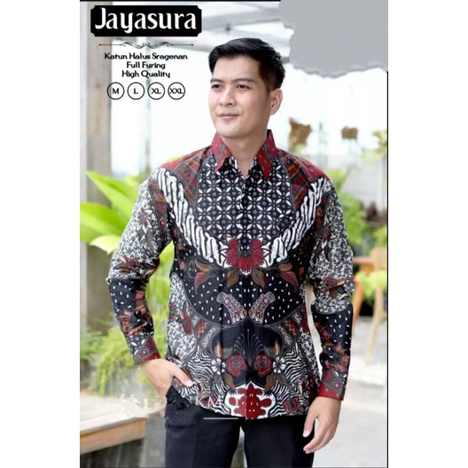 JAYASURA BATIK ATASAN PRIA KATUN FULL FURING