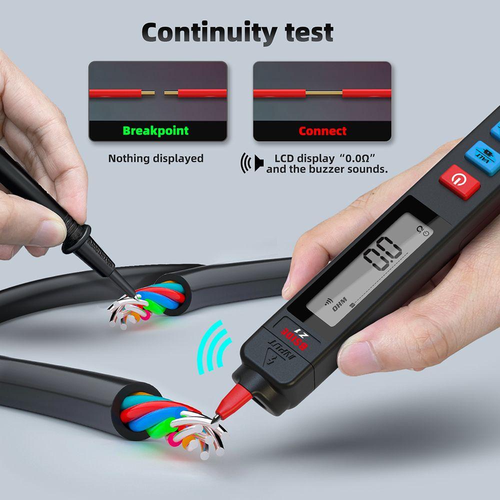 Solighter Voltage Detector Tester Presisi Tinggi Hidup Kawat Tes Kontinuitas True RMS Smart pen Listrik