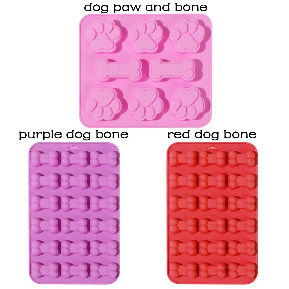 Suyo Cetakan Kue Coklat DIY Bentuk Tulang Puppy Dog Paw Handmade Ice Cube Tray