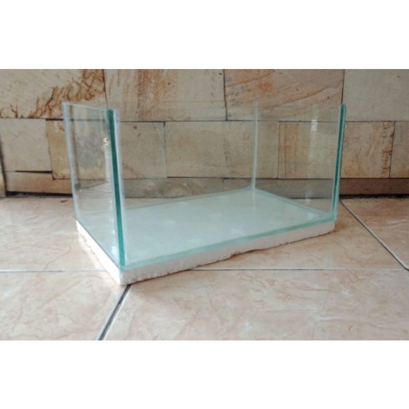 Aquarium kaca aquascape ikan hias 40x25x20