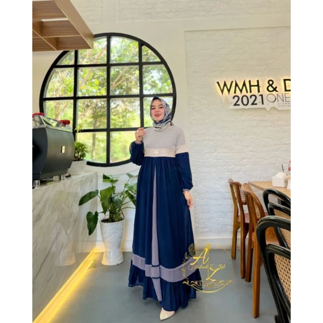 keiko dress gamis elegan kekinian muslimah terbaru