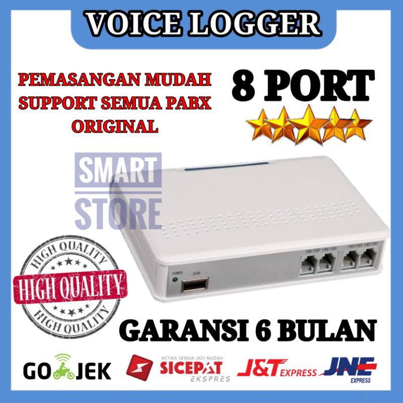 VOICE LOGGER/ALAT RECORDING TELEPHONE /ALAT REKAM PANGGILAN 8 LINE