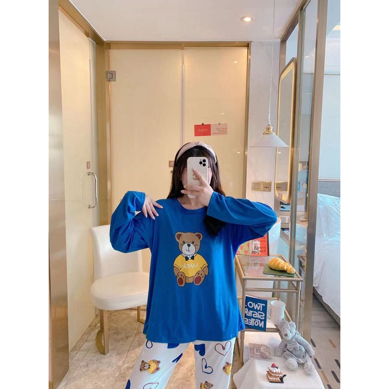 blinqshop BAJU TIDUR IMPORT-KUNING KOTAK