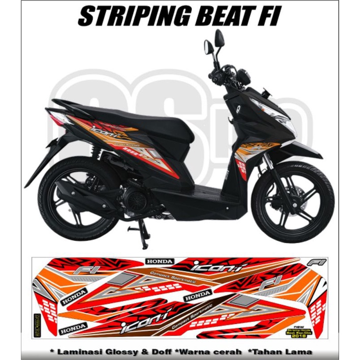 STRIPING LIS BODY MOTOR BEAT ESP 2017/BEAT STREET