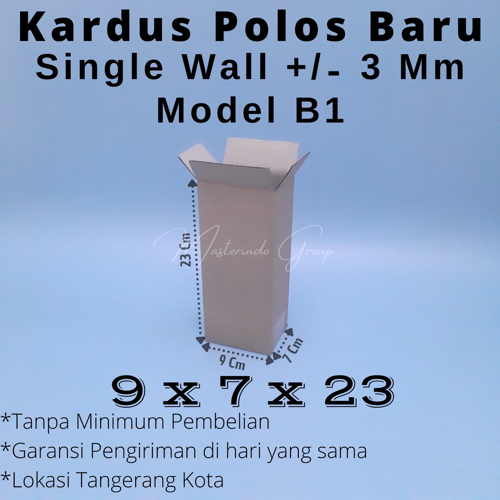 

Kardus | Box | Karton Polos 9x7x23 Cm