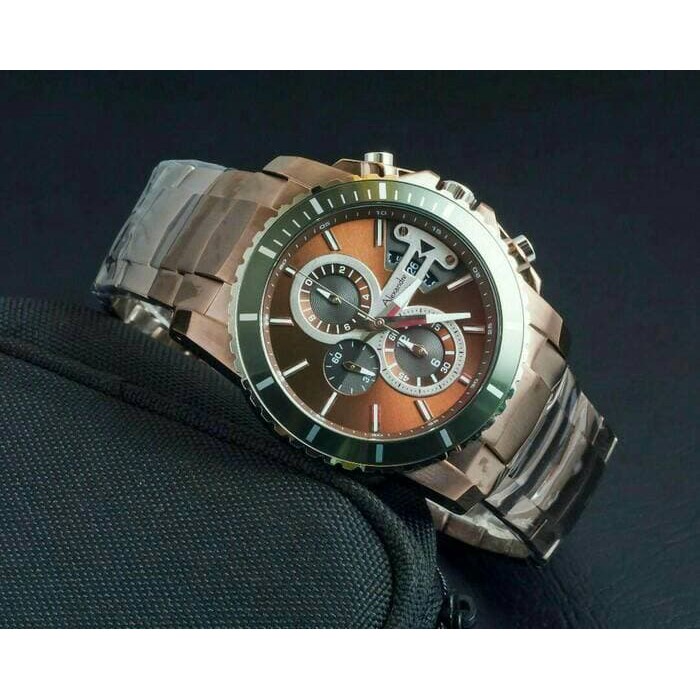 JAM TANGAN PRIA ASLI  ALEXANDRE CHRISTIE AC 6455 PRIA ORIGINAL BROWN  I TERLARIS I TERMURAH