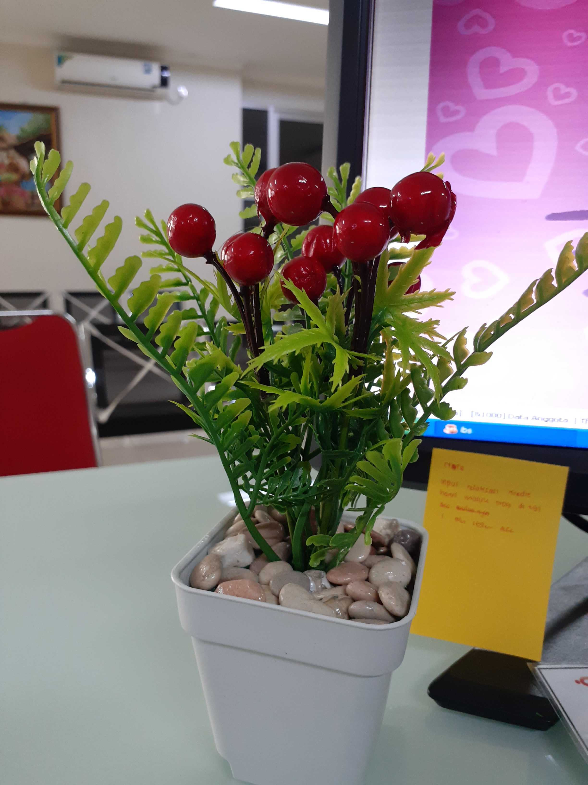 Decor Art Hiasan Dekorasi Dinding Kamar Rumah Bunga Pot Kaktus Cantik Wall Decor - Ct 2