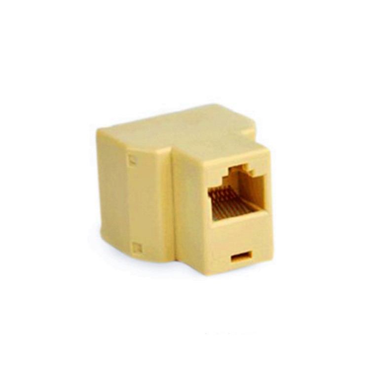 RJ45 straight-through connector 8P8C double-through head network cable extension butt joint