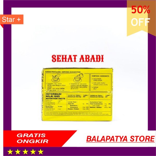 

LIMITED EDITION!!! Jahe Wangi Intra - Minuman Serbuk Jahe Instan