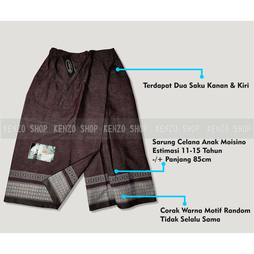 SARUNG CELANA ANAK ESTIMASI 11-15 TAHUN ORIGINAL MOISINO