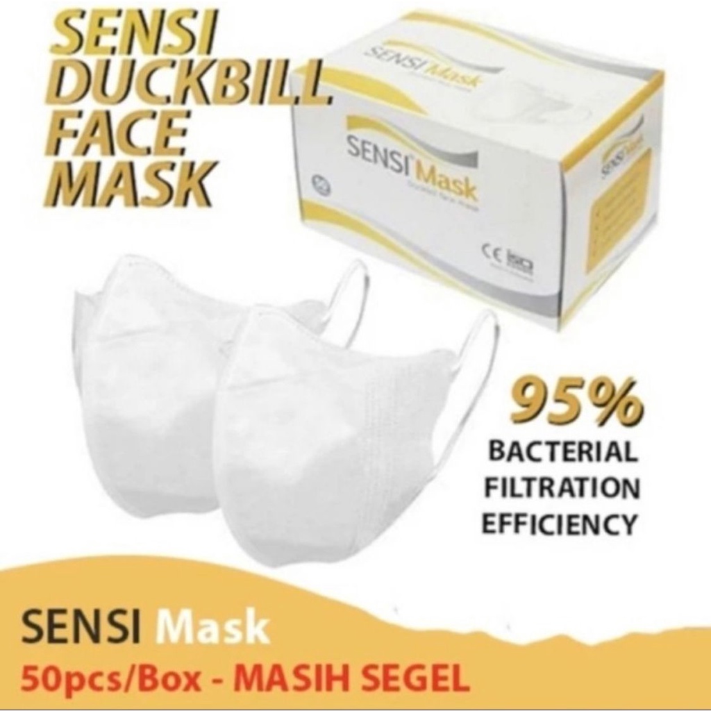 Masker SENSI DUCKBILL MASK 4ply sensi original Face Mask DUCKBILL SENSI original isi 50pc