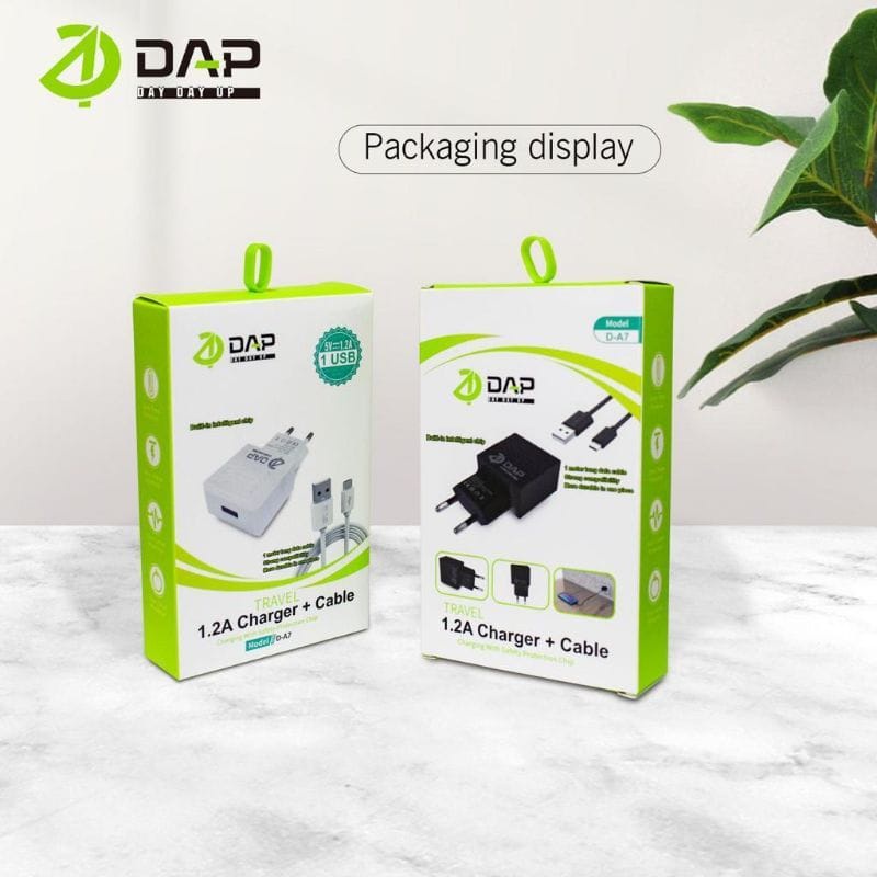 Travel Charger DAP D-A7 1USB Micro Casan DAP D-A7 1USB 1.2A ORIGINAL