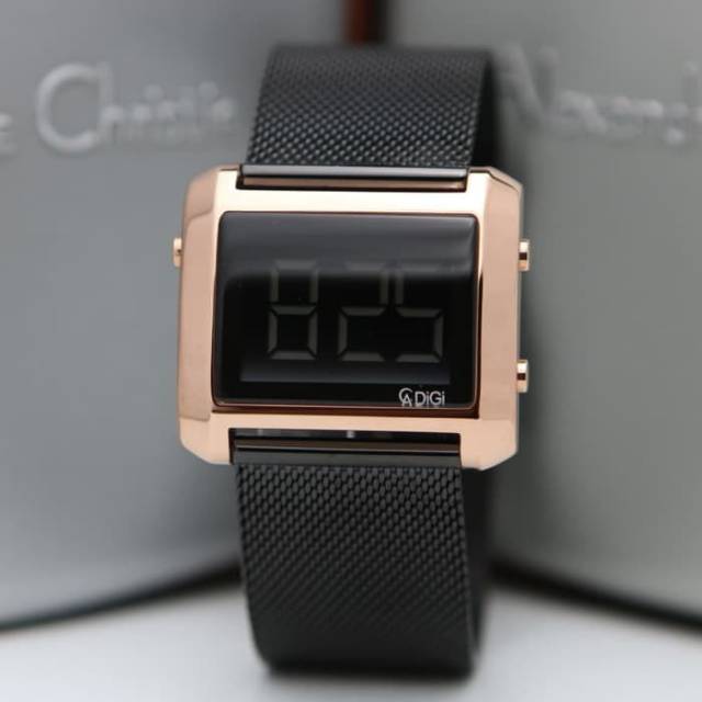 JAM TANGAN CEWEK / WANITA ALEXANDRE CHRISTIE AC 9230 BLACK ROSEGOLD