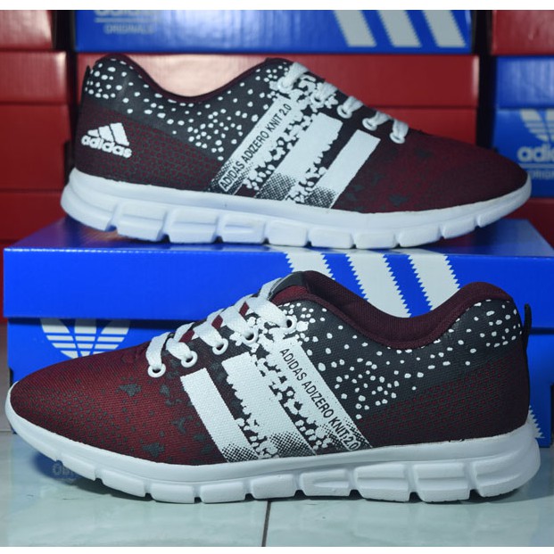 SEPATU ADIDAS ADIZERO KNIT 2.0 MERAH MAROON