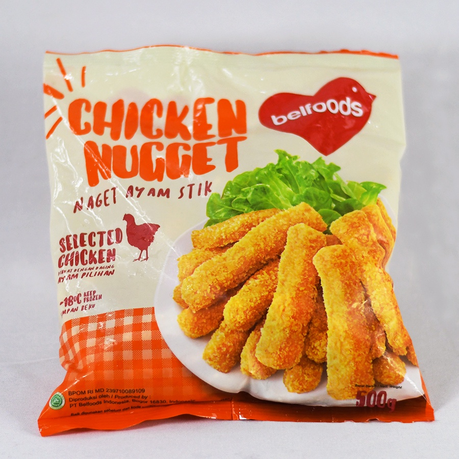 Jual Belfoods Chicken Nugget Stick 500 Gr | Shopee Indonesia