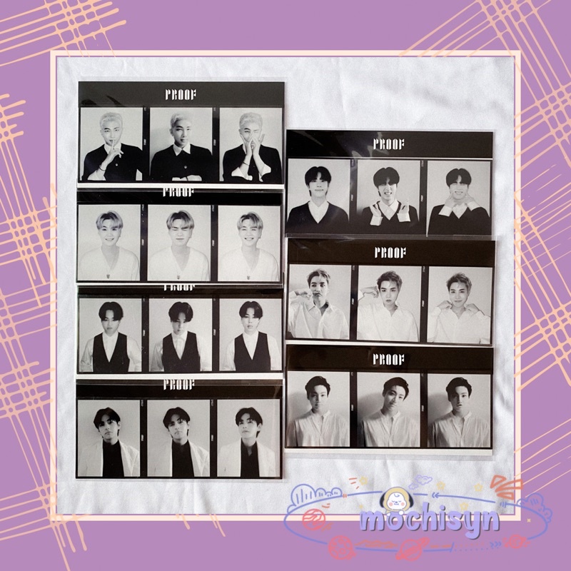 BTS PROOF POB WEVERSE PHOTOSTRIP TRIPTYCH PHOTO