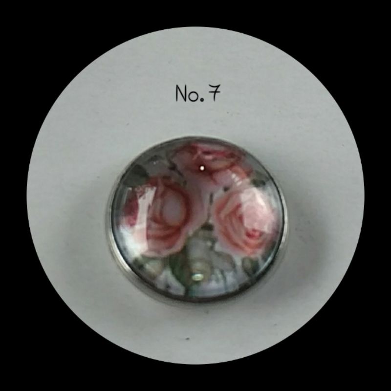 BM05-BROS MAGNET BUNGA /MAGNETIC HIJAB BROOCH 18MM-No. 7