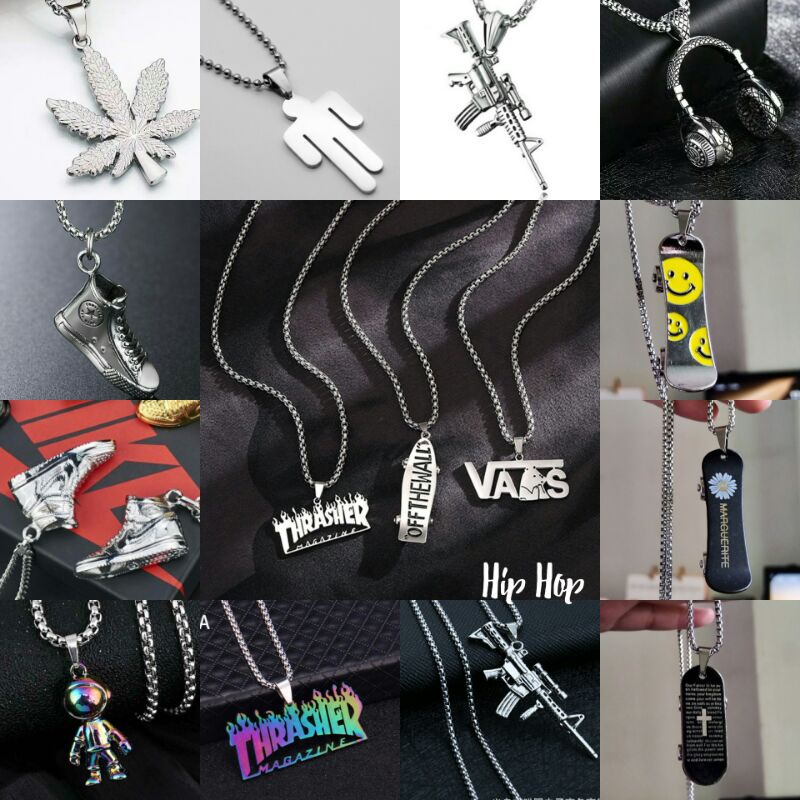 Kalung pria hip hop style men necklace series