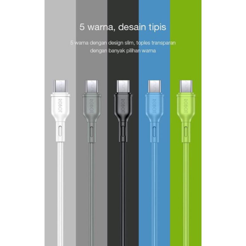 Kabel Data Robot RBM100 Micro USB Fast Charging (PER PCS)