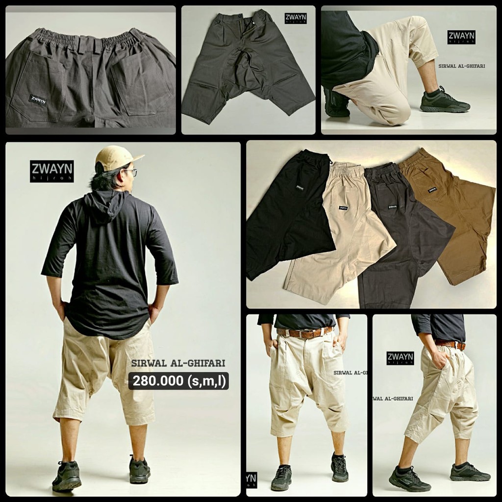 ZWAYN - Sirwal Al-Ghifari (Size S s/d L) Sirwal Jumbo / Celana Sirwal Dewasa / Celana Sirwal Jumbo /