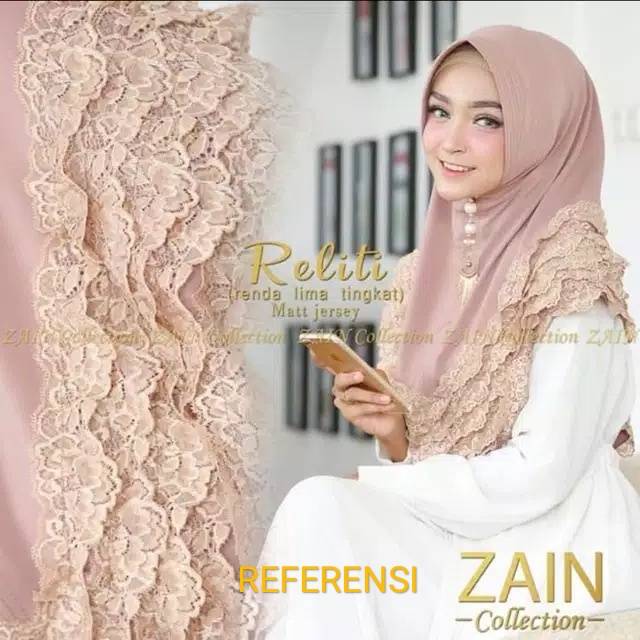 JILBAB SIMPLE RENDA RELITI
