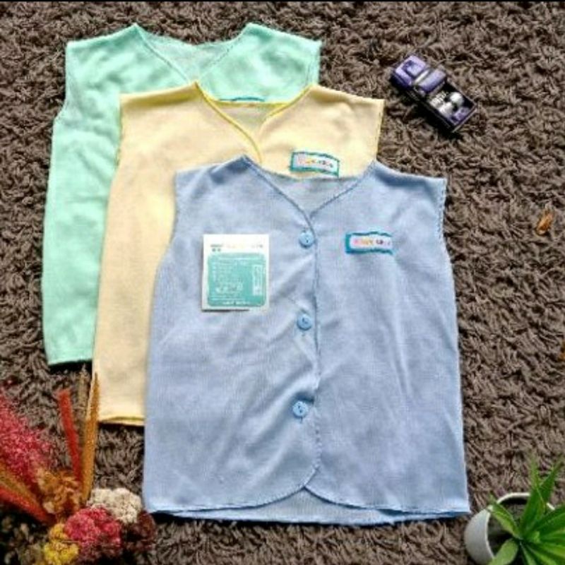 Baju bayi lengan kutung motif dan polos 0-4 bulan per 1 pcs SNI SALE